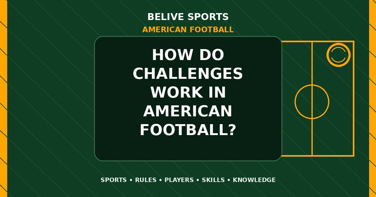 How do challenges work in American Football? - American Football
