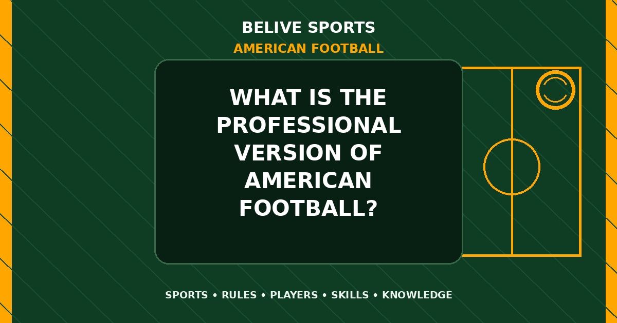 What is the professional version of American Football? - American Football