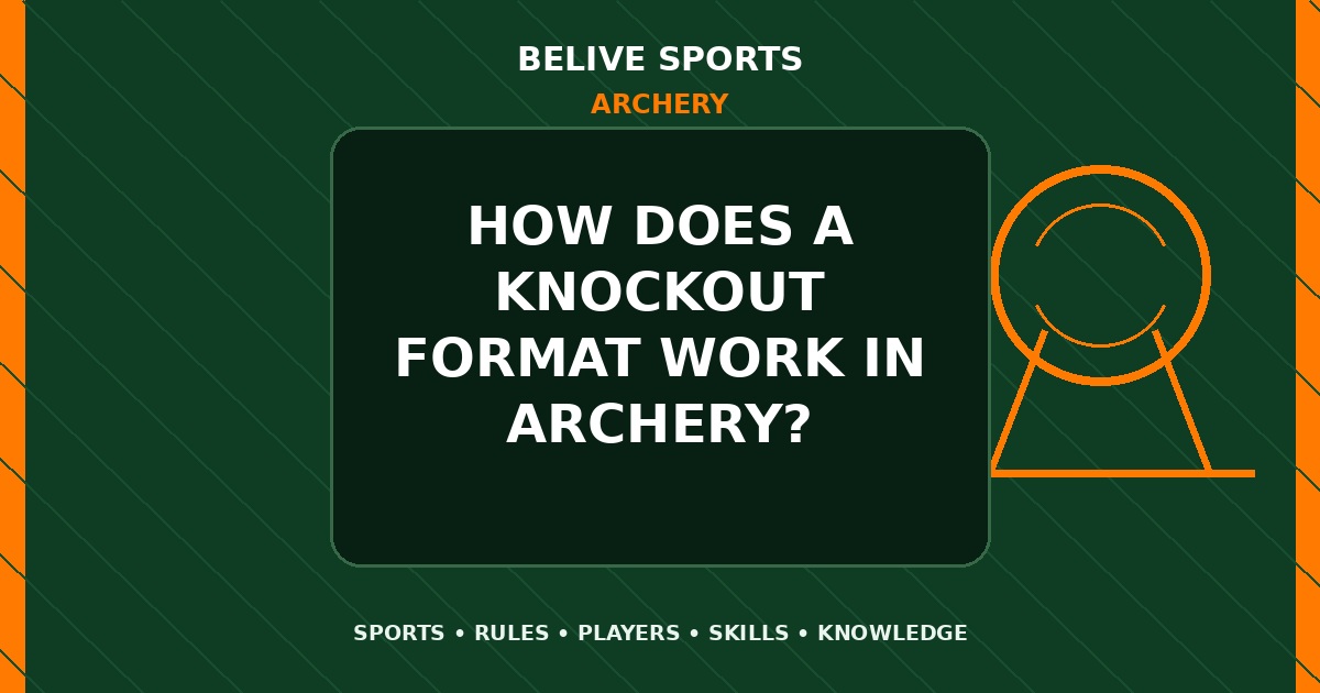 How does a knockout format work in Archery? - Archery