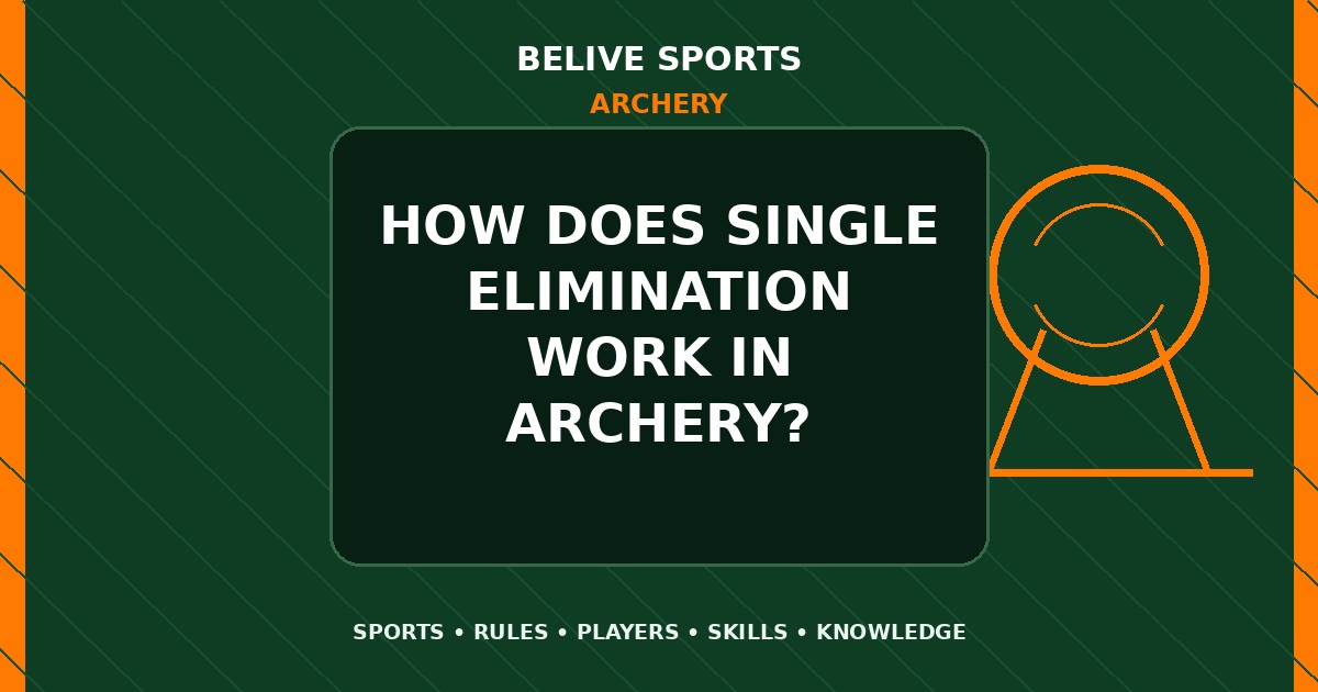 How does single elimination work in Archery? - Archery