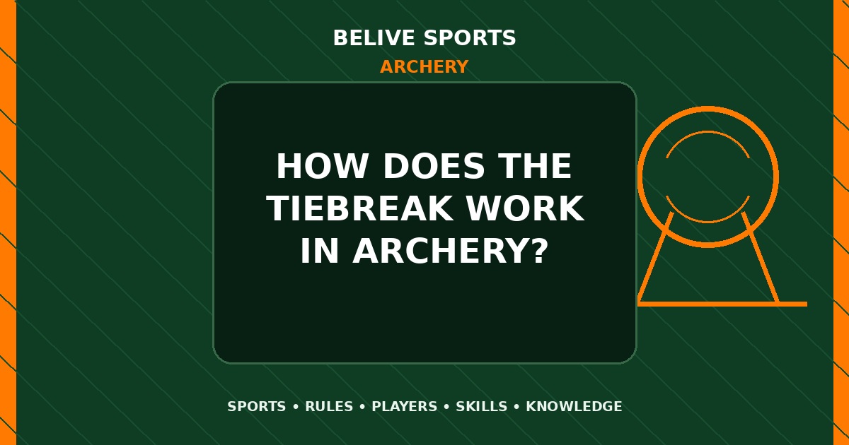 How does the tiebreak work in Archery? - Archery