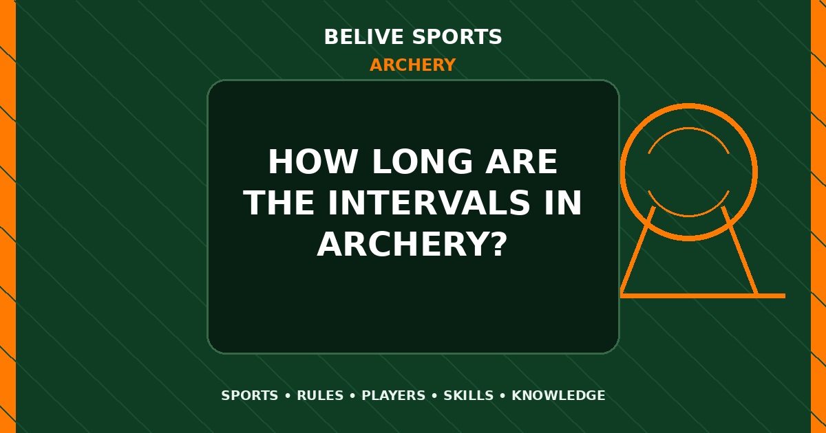 How long are the intervals in Archery? - Archery