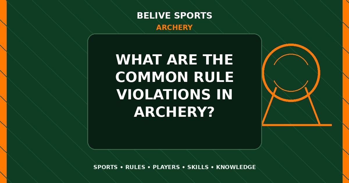 What are the common rule violations in Archery? - Archery