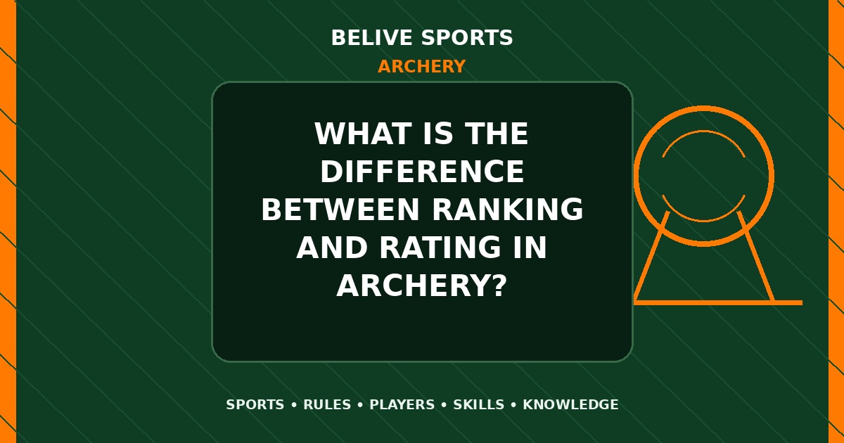 What is the difference between ranking and rating in Archery? - Archery