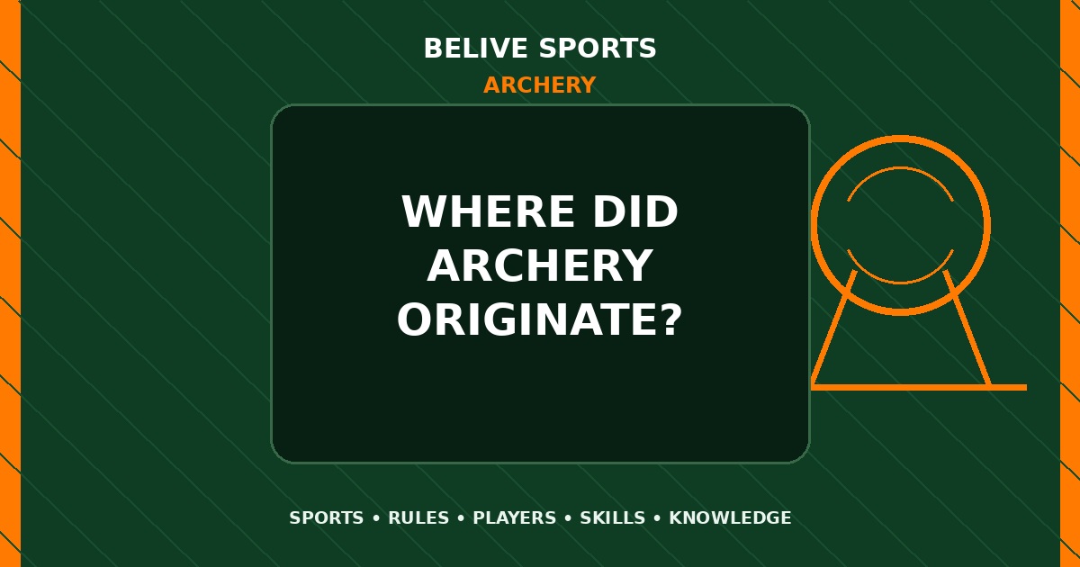 Where did Archery originate? - Archery