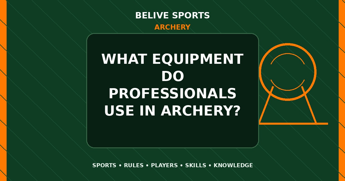 What equipment do professionals use in Archery? - Archery