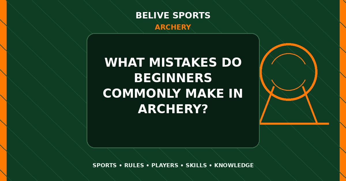 What mistakes do beginners commonly make in Archery? - Archery