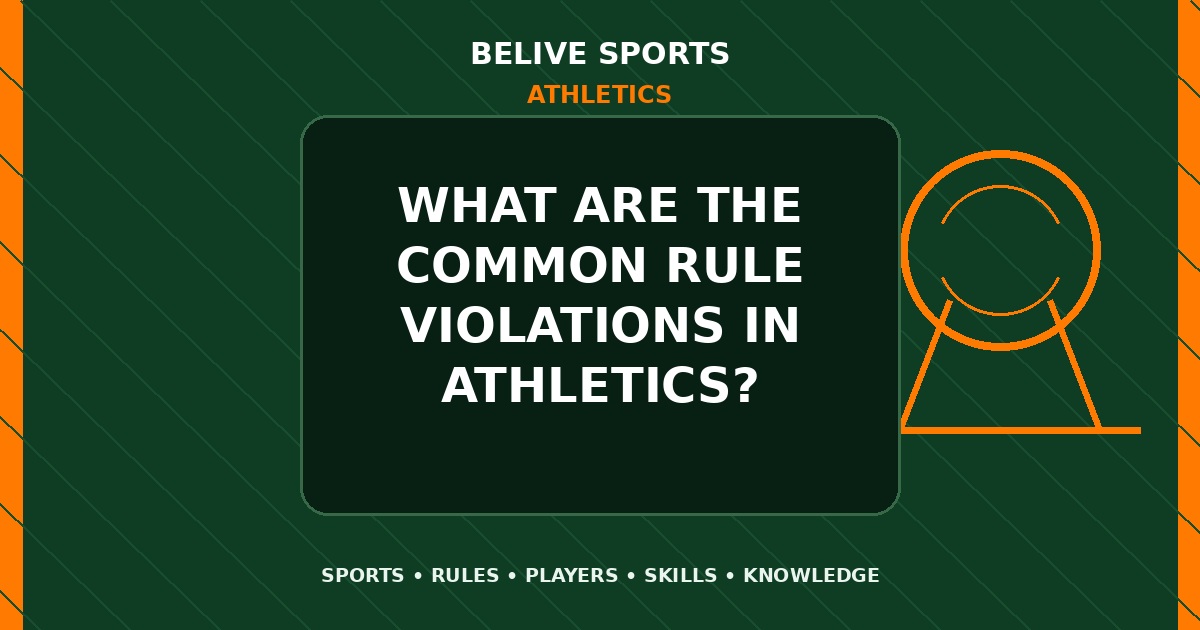What are the common rule violations in Athletics? - Athletics