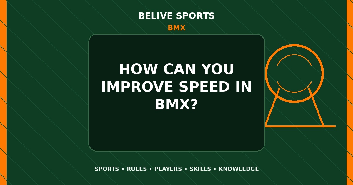 How can you improve speed in BMX? - BMX