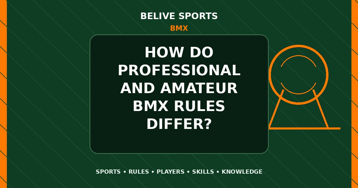 How do professional and amateur BMX rules differ? - BMX