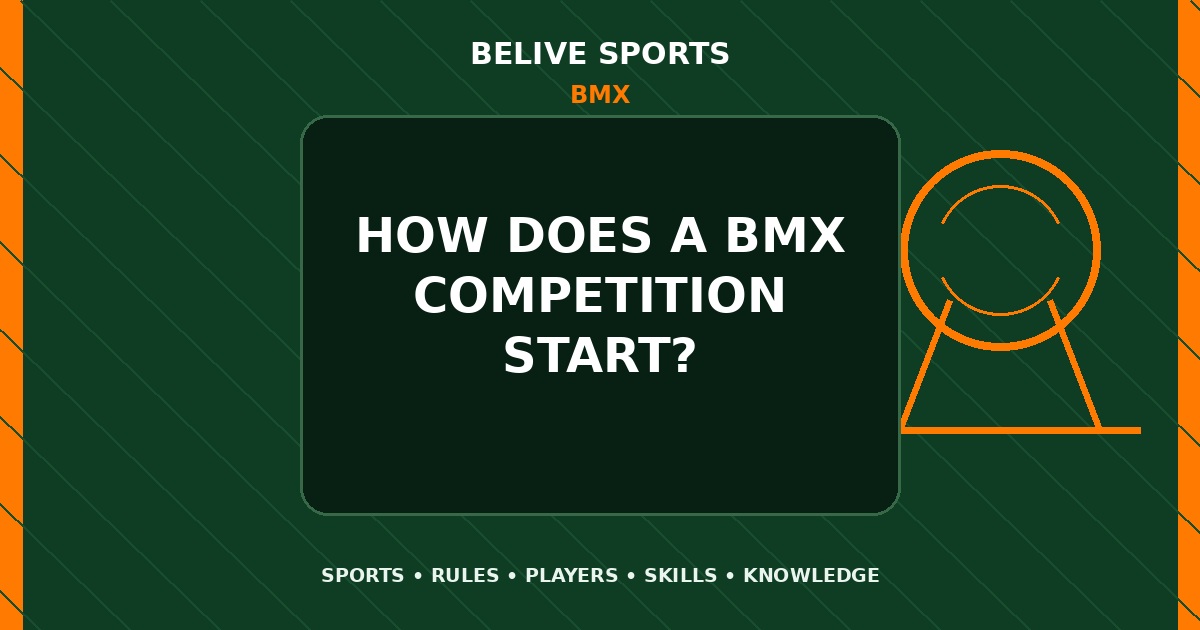 How does a BMX competition start? - BMX