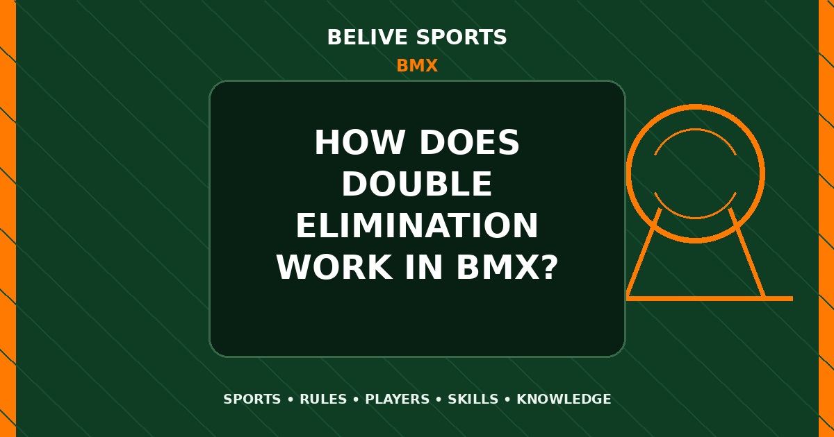 How does double elimination work in BMX? - BMX