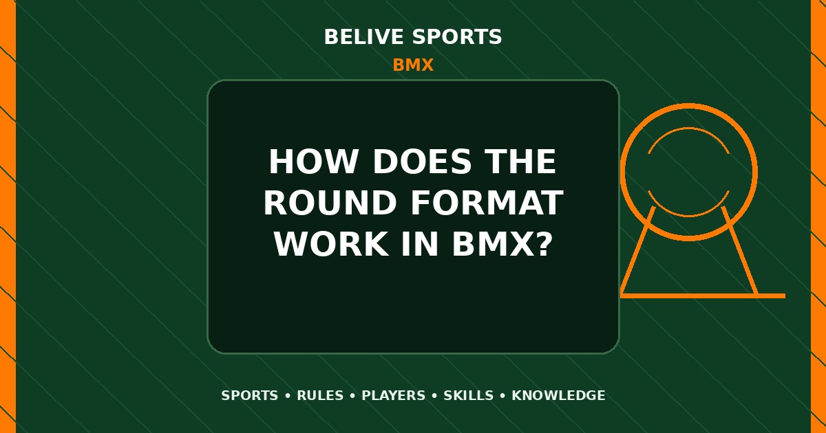 How does the round format work in BMX? - BMX