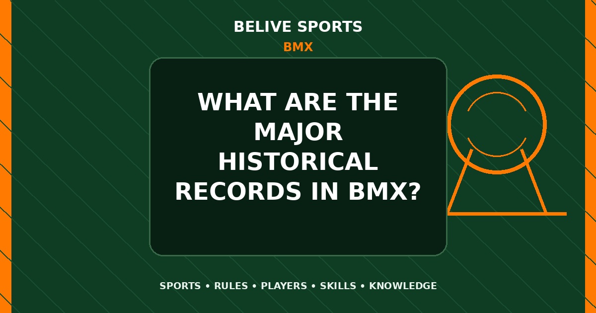 What are the major historical records in BMX? - BMX