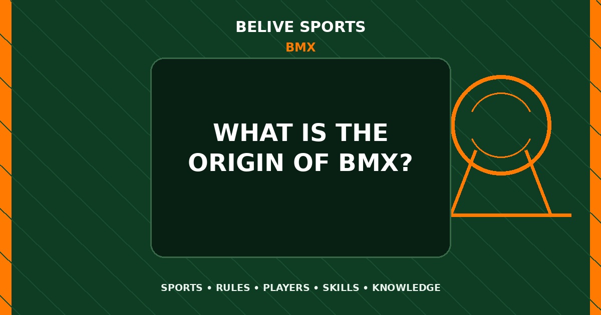 What is the origin of BMX? - BMX