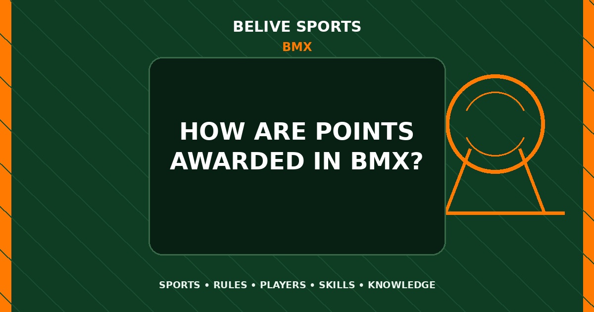 How are points awarded in BMX? - BMX