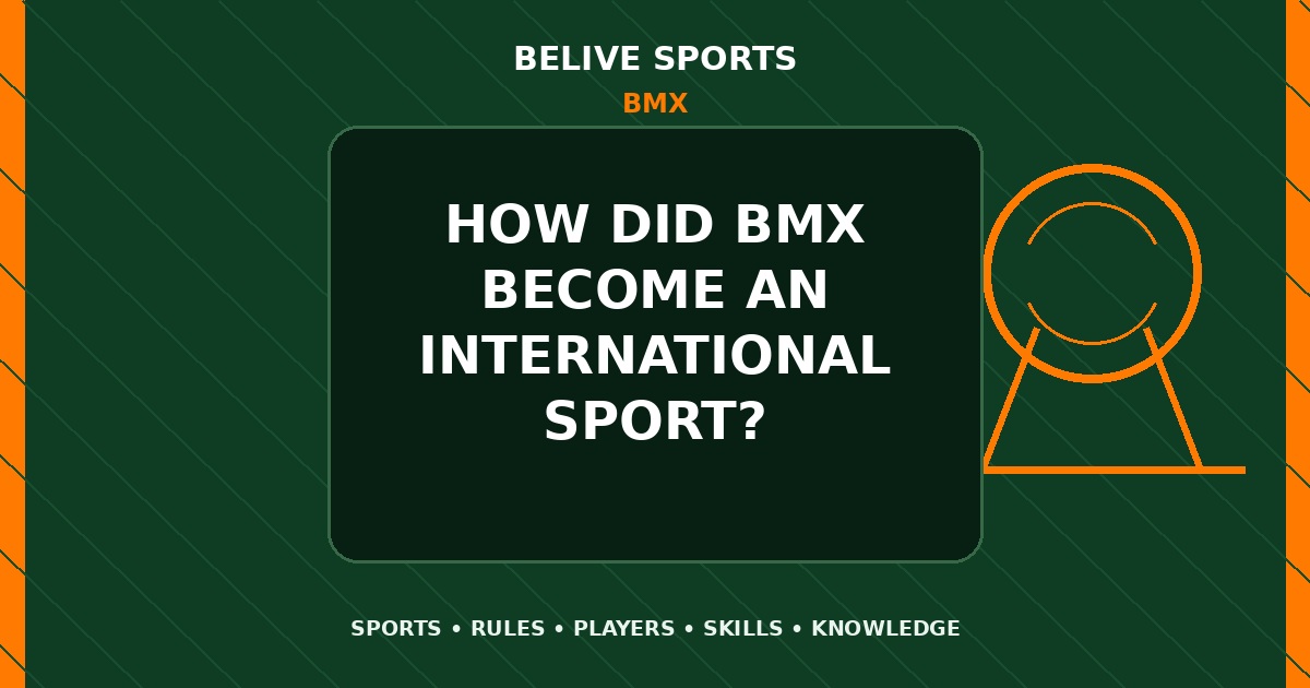How did BMX become an international sport? - BMX