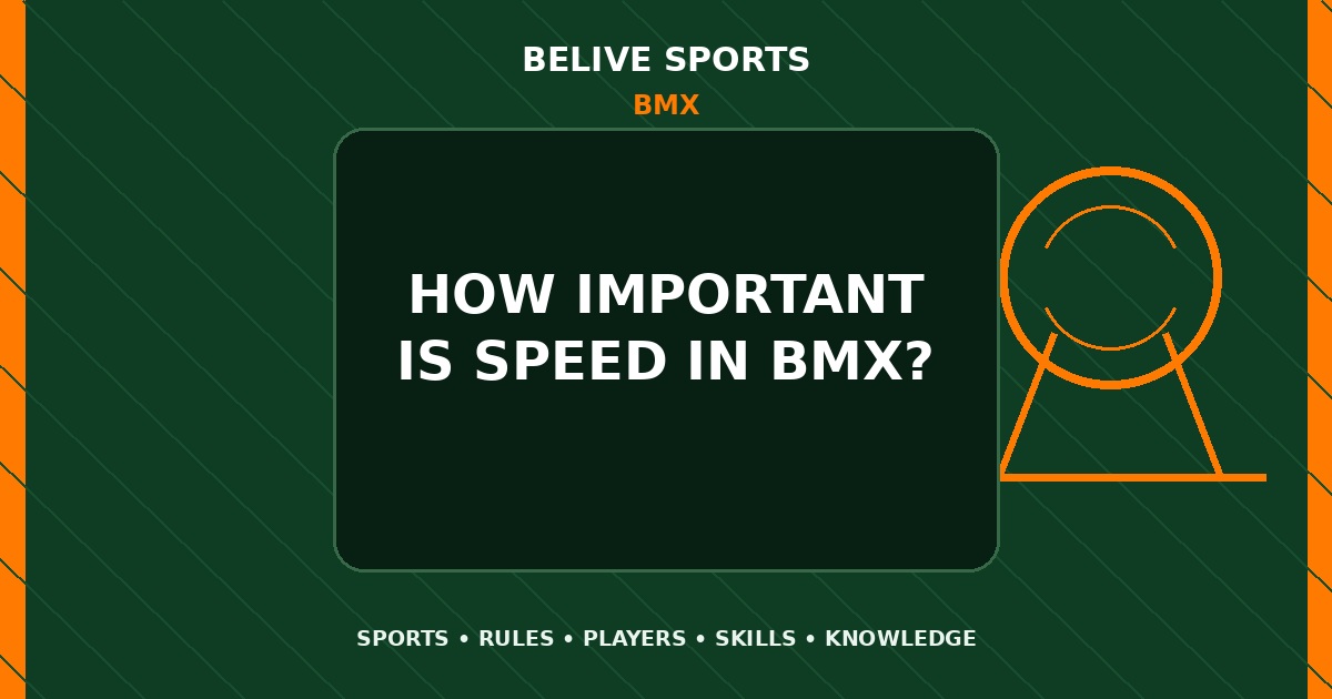 How important is speed in BMX? - BMX