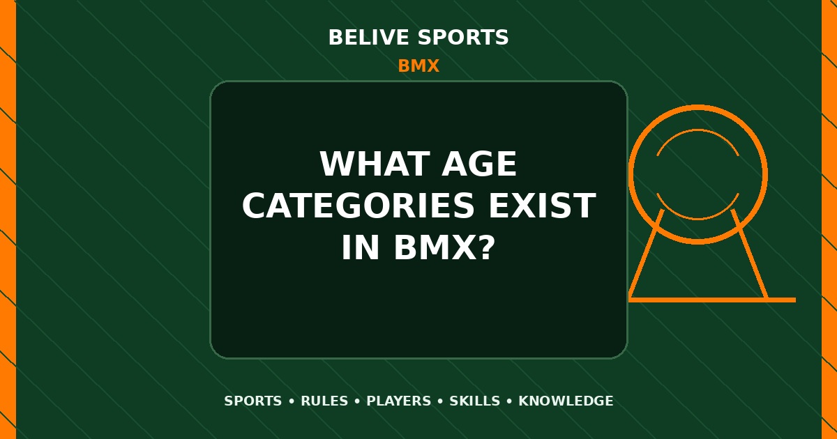 What age categories exist in BMX? - BMX